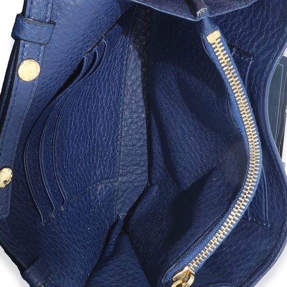 Prada Navy Leather Wallet On Strap - Picture 8 of 8